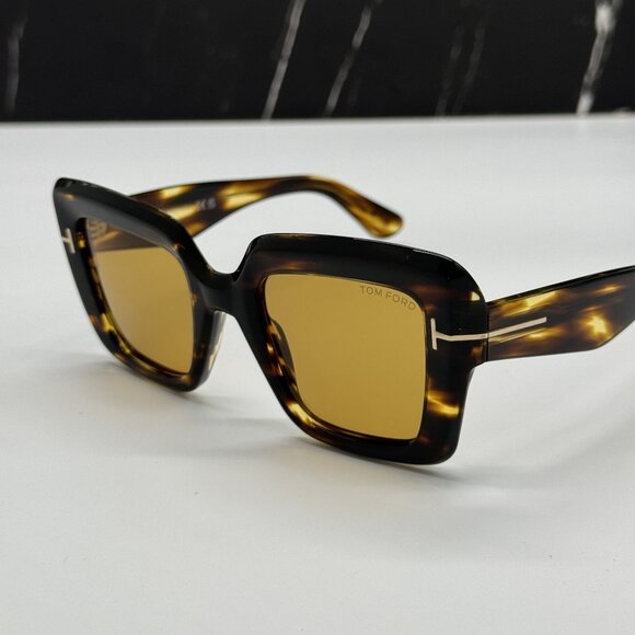 NEW TOM FORD ESME TF1157 52E SUNGLASSES FT1157/S 52E WOMEN HAVANA - Picture 7 of 10